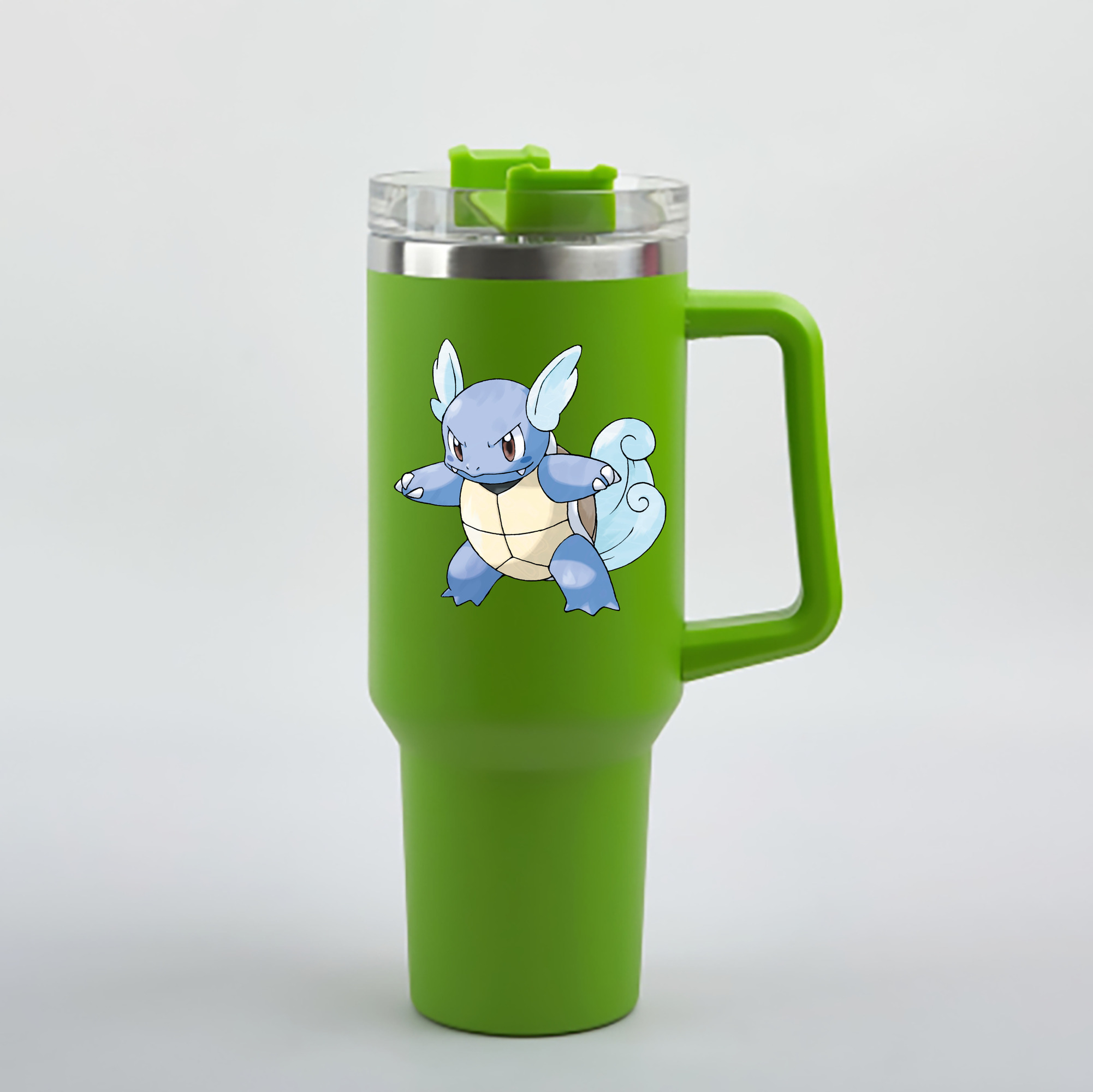 （画像用） ポケットモンスター Pokémon 1200mL車用タンブラー - クリスタルステッカー（プラスチックストロー付き）